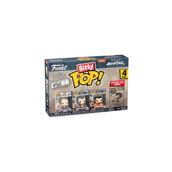 Figuras de vinilo de Iroh de 2,5 cm de Avatar : La Leyenda de Aang (Pack de 4)