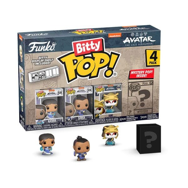Figuras de vinilo de Katara de 2,5 cm de Avatar : La Leyenda de Aang (Pack de 4)