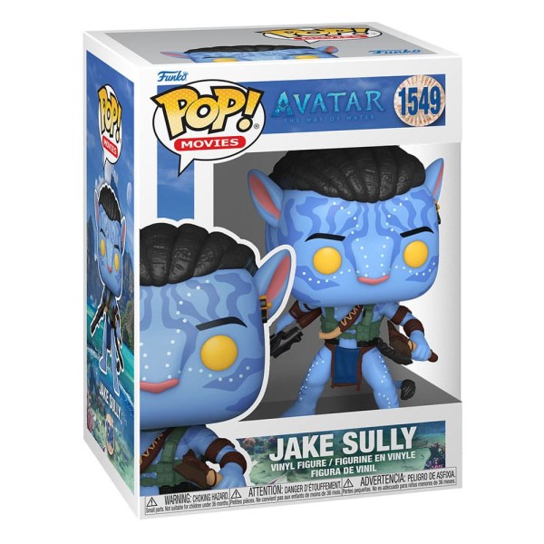 Figura de vinilo de Avatar: El Camino del Agua POP! 1549 Movies Jake Sully (Batalla) 9 cm