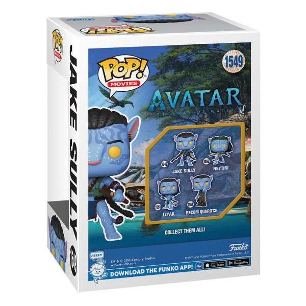 Figura de vinilo de Avatar: El Camino del Agua POP! 1549 Movies Jake Sully (Batalla) 9 cm