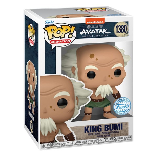 Figura de vinilo de animación de Avatar: La leyenda de Aang POP! 1380 King Bumi de 9 cm