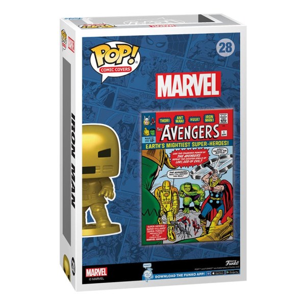 Figura de vinilo Marvel POP! 28 Comic Cover Los Vengadores # 1 9 cm