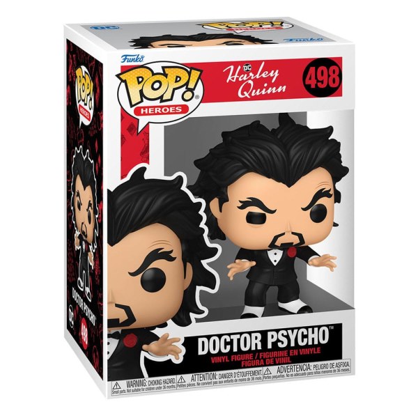 Figura de vinilo POP! 498 Heroes de la serie animada Harley Quinn Doctor Psycho 9 cm