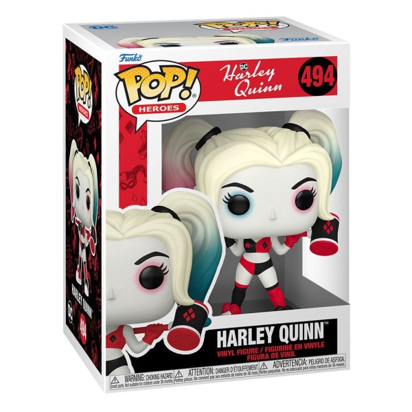 Figura de vinilo de la serie animada Harley Quinn POP! 494 Heroes Harley Quinn 9 cm