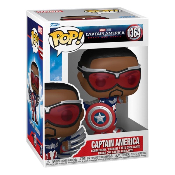 Capitán América Un Mundo Valiente POP! 1364 Películas Figura de vinilo Capitán América 9 cm