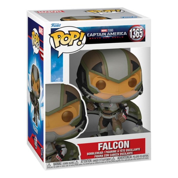 Figura de vinilo de Capitán América: Un mundo Valiente POP! 1365 Movies Falcon 9 cm
