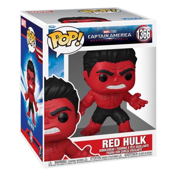 Figura de vinilo extragrande de Capitán América Un Mundo Valiente ( 1368) de Hulk Rojo (15 cm)