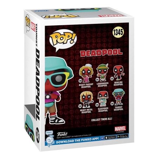 Figura de vinilo POP! 1345 de Deadpool Parody Tourist de 9 cm