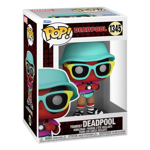 Figura de vinilo POP! 1345 de Deadpool Parody Tourist de 9 cm