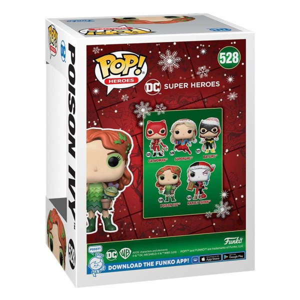Figura de vinilo POP! 528 Heroes de DC Comics Holiday '24 - Hiedra Venenosa (9 cm)