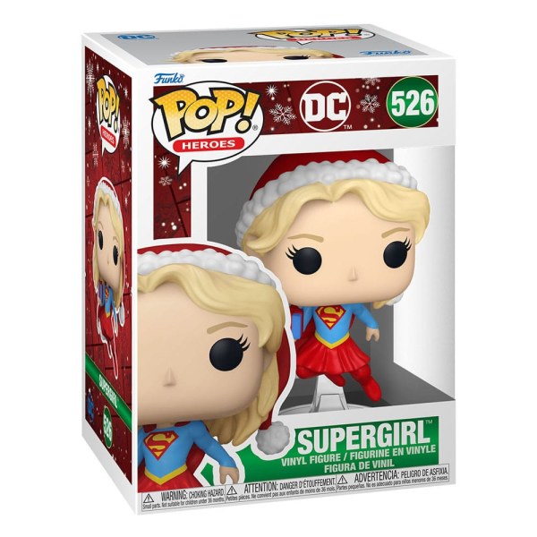 Figura de vinilo POP! 526 Heroes de DC Comics Holiday '24 - Supergirl 9 cm