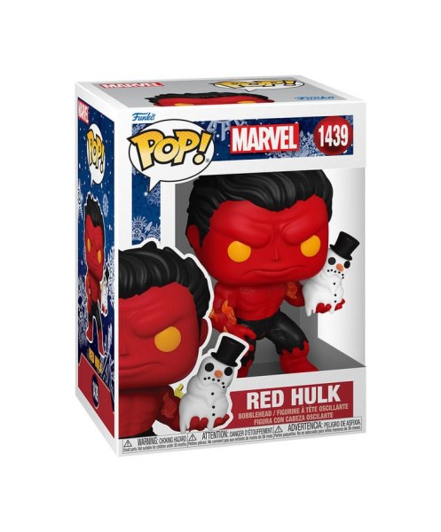 Figura de vinilo Marvel POP! 1439 Hulk Rojo Holiday 9 cm