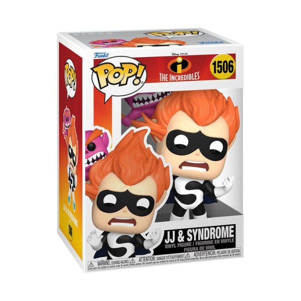 Les Indestructibles 20º Aniversario POP! 1506 Figura de vinilo JJ y Síndrome 9 cm