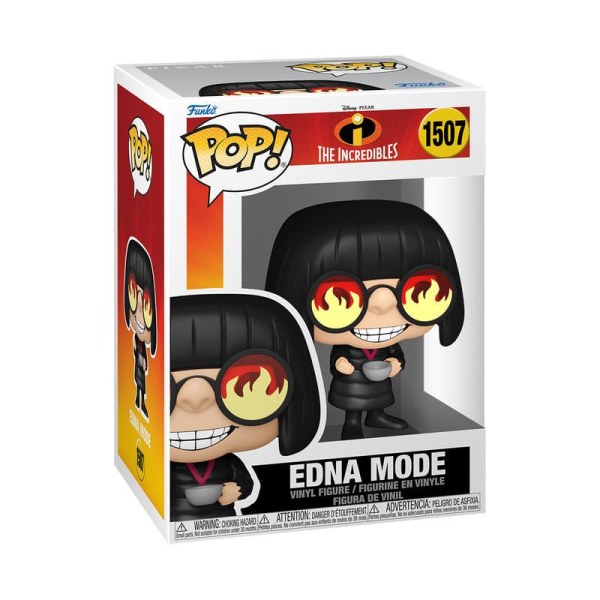 Figura de vinilo de Los Increíbles 20º Aniversario POP! 1507 Edna Moda 9 cm