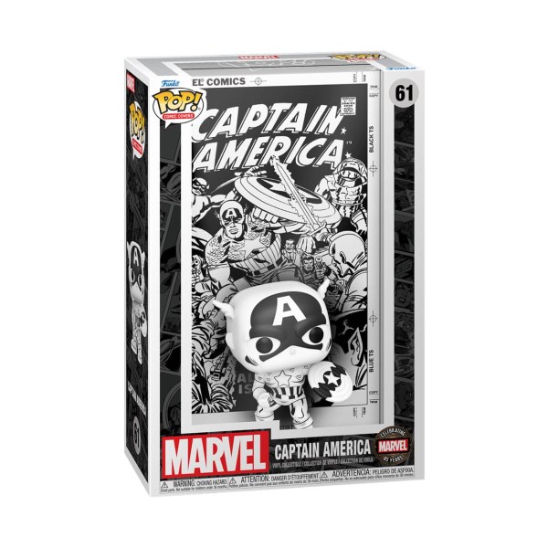 Figura de vinilo Marvel 85º aniversario POP! 61 Comic Cover Capitán América 9 cm