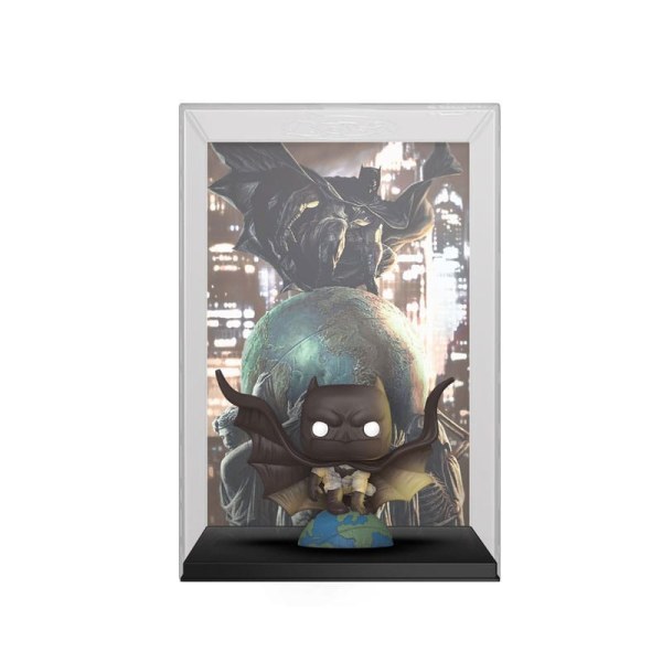 Figura de vinilo de la portada del cómic DC POP! 17 Batman The World 9 cm
