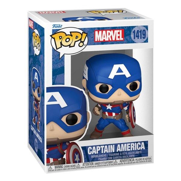 Figura de vinilo Marvel New Classics POP! 1419 Capitán América 9 cm