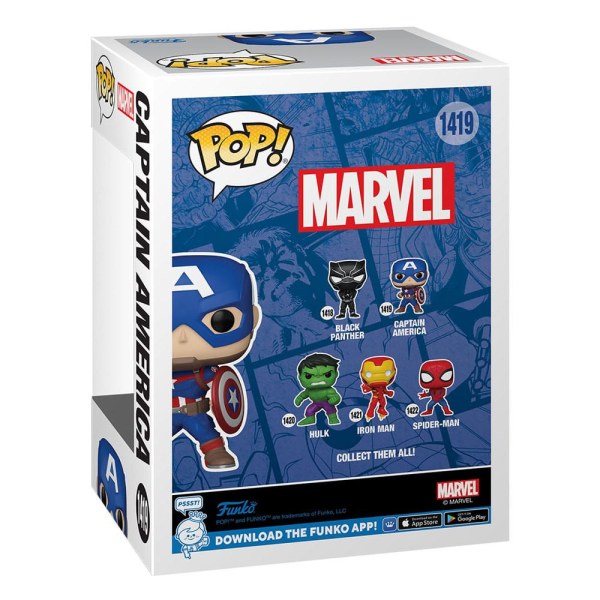 Figura de vinilo Marvel New Classics POP! 1419 Capitán América 9 cm
