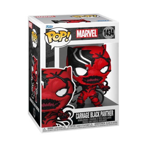 Figura de vinilo Marvel POP! 1434 Carnageized - Pantera Negra 9 cm