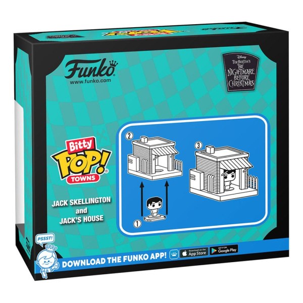 Figura de vinilo de Jack en casa de Bitty POP! Town de Navidad antes de Navidad