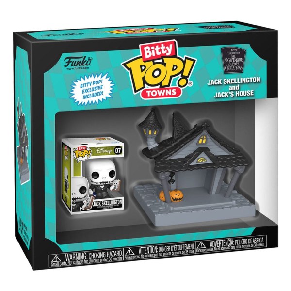 Figura de vinilo de Jack en casa de Bitty POP! Town de Navidad antes de Navidad