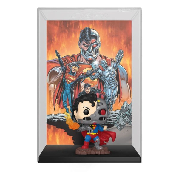 Figura de vinilo de la portada del cómic DC Comics POP! 21 Cyborg Superman de 9 cm