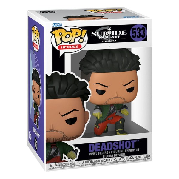 Figura de vinilo de animación de Escuadrón Suicida Isekai POP! 533 Deadshot 9 cm