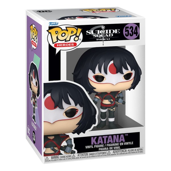Figura de vinilo de animación Escuadrón Suicida Isekai POP! 534 Katana 9 cm