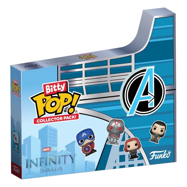 Pack Marvel de 12 figuras Bitty POP. Vinilo Infinity Saga de 2,5 cm.