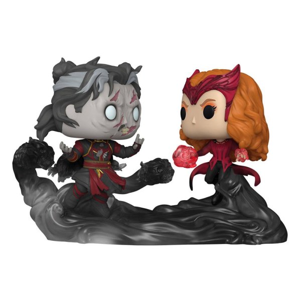 Doctor Strange en el Multiverso de la Locura pack 2 POP Moment! 1027 Figuras de vinilo Dead Strange y La Bruja La Bruja 9 cm