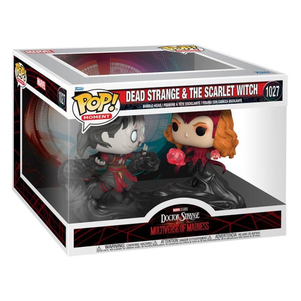 Doctor Strange en el Multiverso de la Locura pack 2 POP Moment! 1027 Figuras de vinilo Dead Strange y La Bruja La Bruja 9 cm