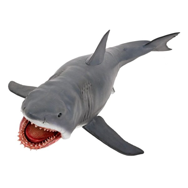 Figura de Tiburón 12" Cabeza a Cola El Juego de Tiburón 50 Aniversario 38 cm