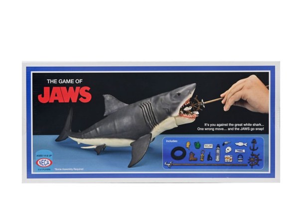 Figura de Tiburón 12" Cabeza a Cola El Juego de Tiburón 50 Aniversario 38 cm