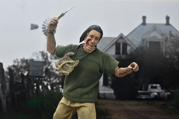 Figura de 20 cm del 50 aniversario del autoestopista vestido de La Matanza de Texas