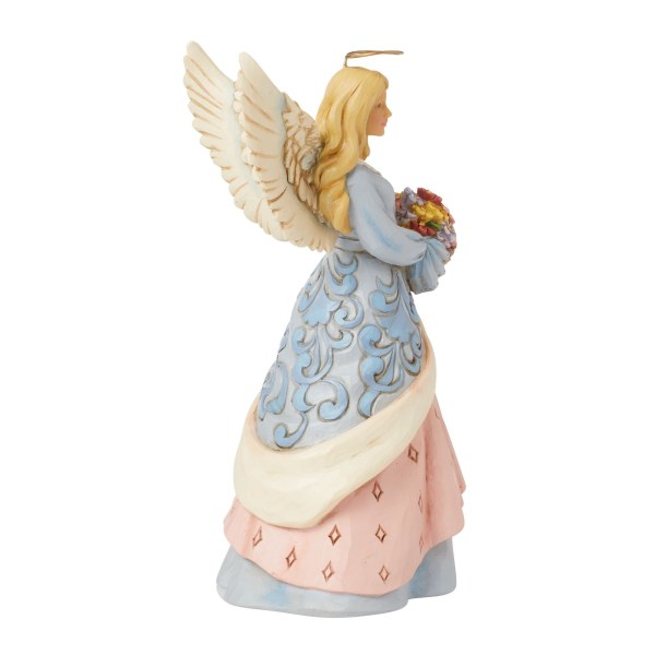 ÁNGEL CON CESTA DE FLORES - JIM SHORE HEARTWOOD CREEK
