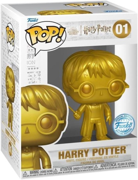 Figura de vinilo Harry Potter POP! 01 Películas Dorado Harry Potter *Versión Exclusiva* 9 cm