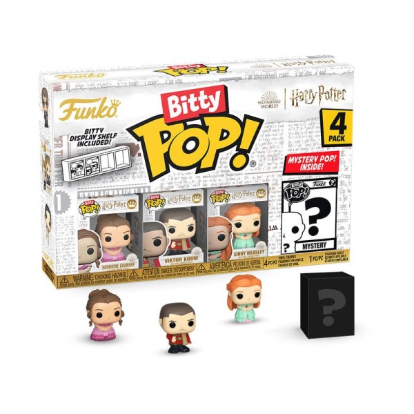 Figuras de vinilo de Hermione de 2,5 cm de Harry Potter y el cáliz de fuego (pack de 4 )
