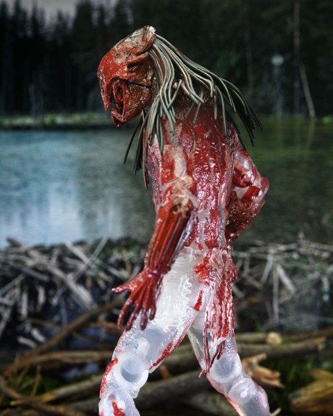 Figura Prey Ultimate Feral Bear Blood Predator de 18 cm