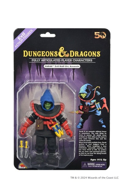 Figura de Dragones y Mazmorras 50 Aniversario Zarak en Blister Card 18 cm