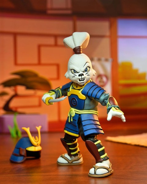 Figura de Usagi Yojimbo de las Tortugas Ninja (dibujos animados) Ultimate Samurai Adventure de 18 cm