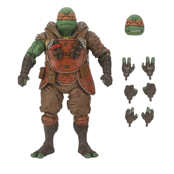 Figura de Michelangelo Ultimate Flashback de las Tortugas Ninja (El Último Ronin) 18 cm