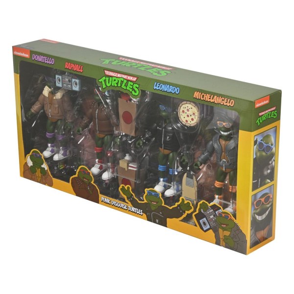 figuras Tortugas Ninja Adolescentes Mutantes (Dibujos animados) Pack de 4 Tortugas Punk 18 cm