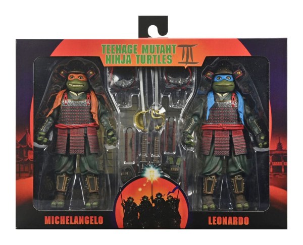 Figuras de Leonardo y Michelangelo de 7 pulgadas de las Tortugas Ninja 3 ( paquete de 2)
