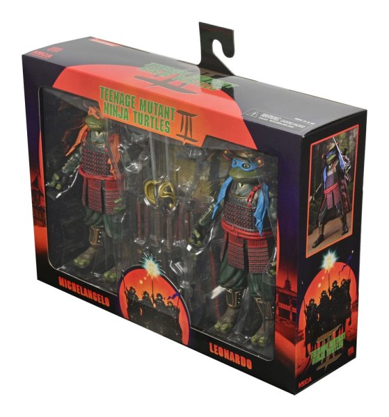Figuras de Leonardo y Michelangelo de 7 pulgadas de las Tortugas Ninja 3 ( paquete de 2)