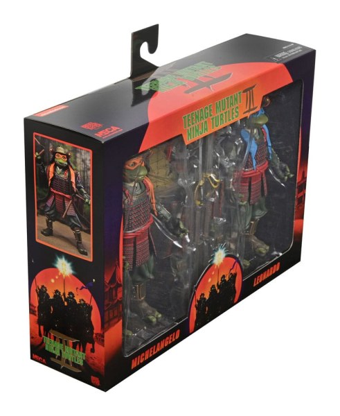 Figuras de Leonardo y Michelangelo de 7 pulgadas de las Tortugas Ninja 3 ( paquete de 2)