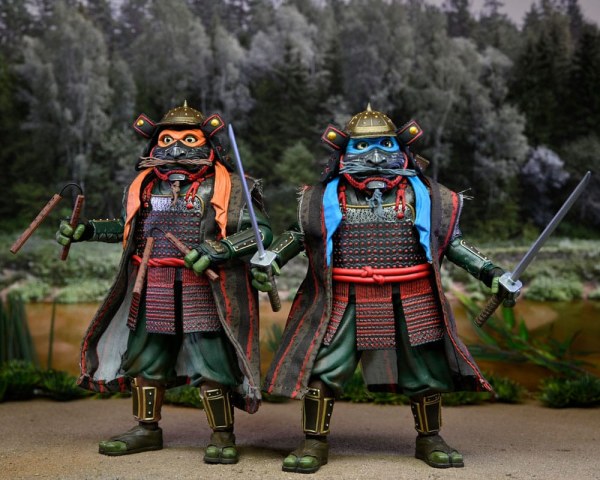 Figuras de Leonardo y Michelangelo de 7 pulgadas de las Tortugas Ninja 3 ( paquete de 2)