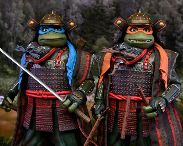 Figuras de Leonardo y Michelangelo de 7 pulgadas de las Tortugas Ninja 3 ( paquete de 2)