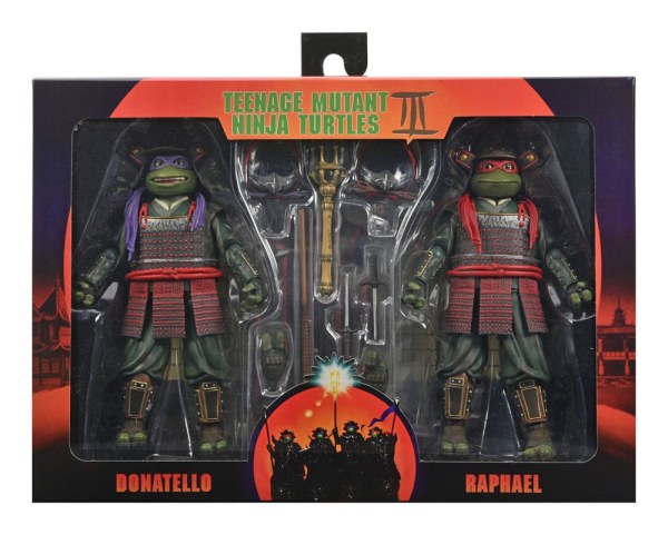Figuras de las Tortugas Ninja 3 (paquete de 2): Donatello y Raphael (18 cm)
