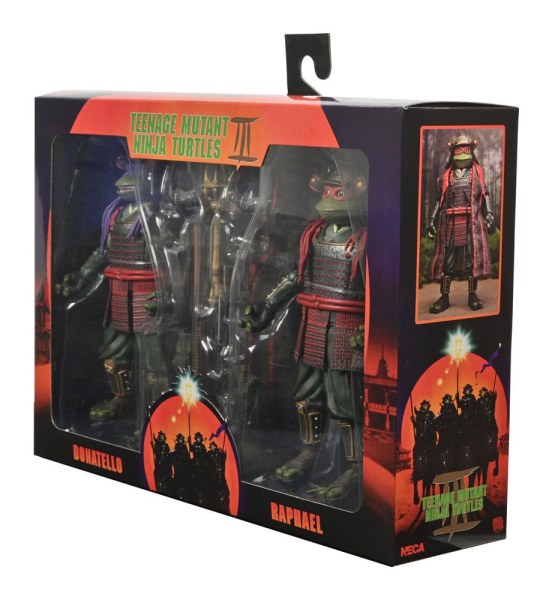 Figuras de las Tortugas Ninja 3 (paquete de 2): Donatello y Raphael (18 cm)