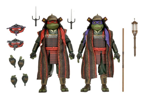 Figuras de las Tortugas Ninja 3 (paquete de 2): Donatello y Raphael (18 cm)